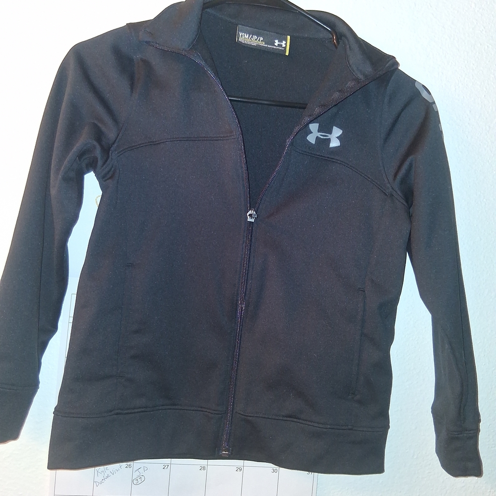 Under Armour Kids Black Zip-Up Jacket